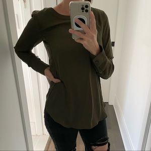 NWT Banana Republic Forest Green Top